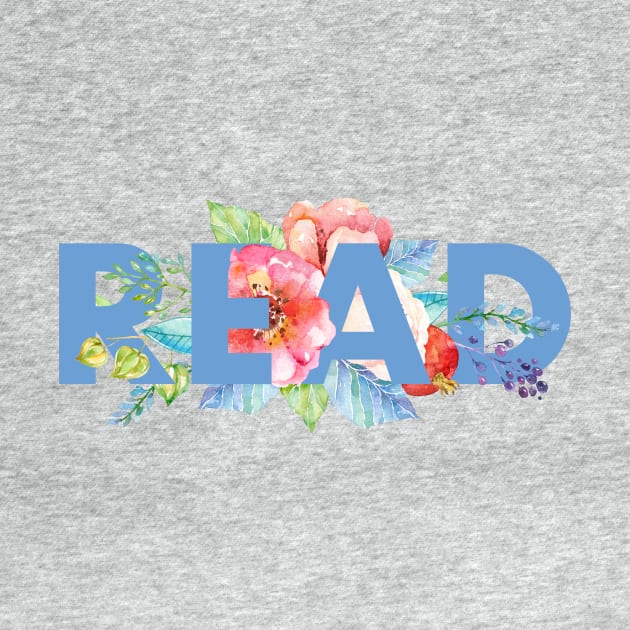 Floral READ by literarylifestylecompany